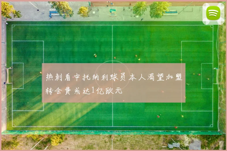 热刺看中托纳利球员本人渴望加盟转会费或达1亿欧元